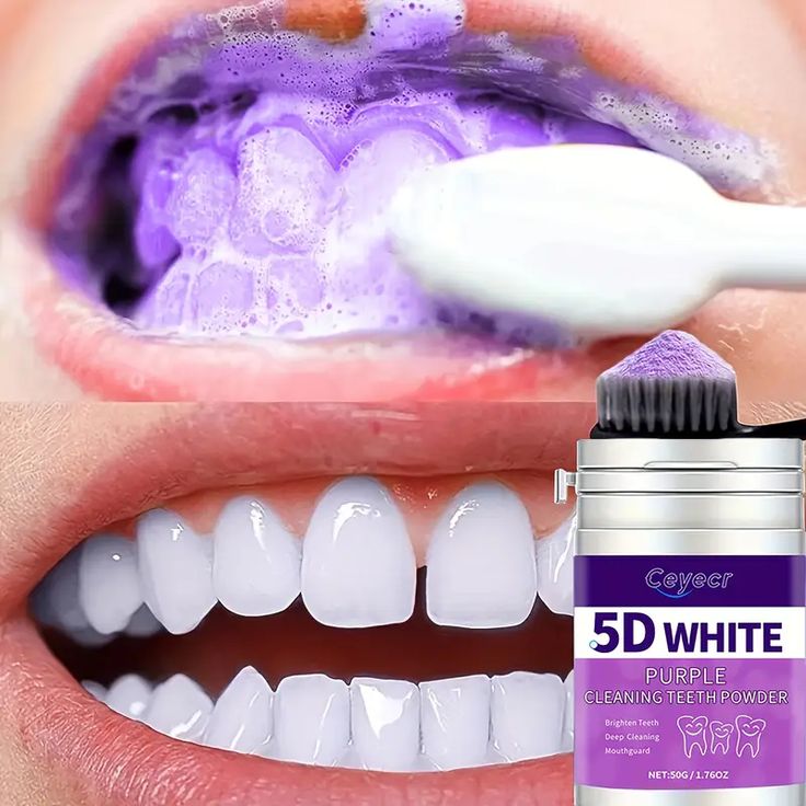 Purple Teeth Whitening Powder