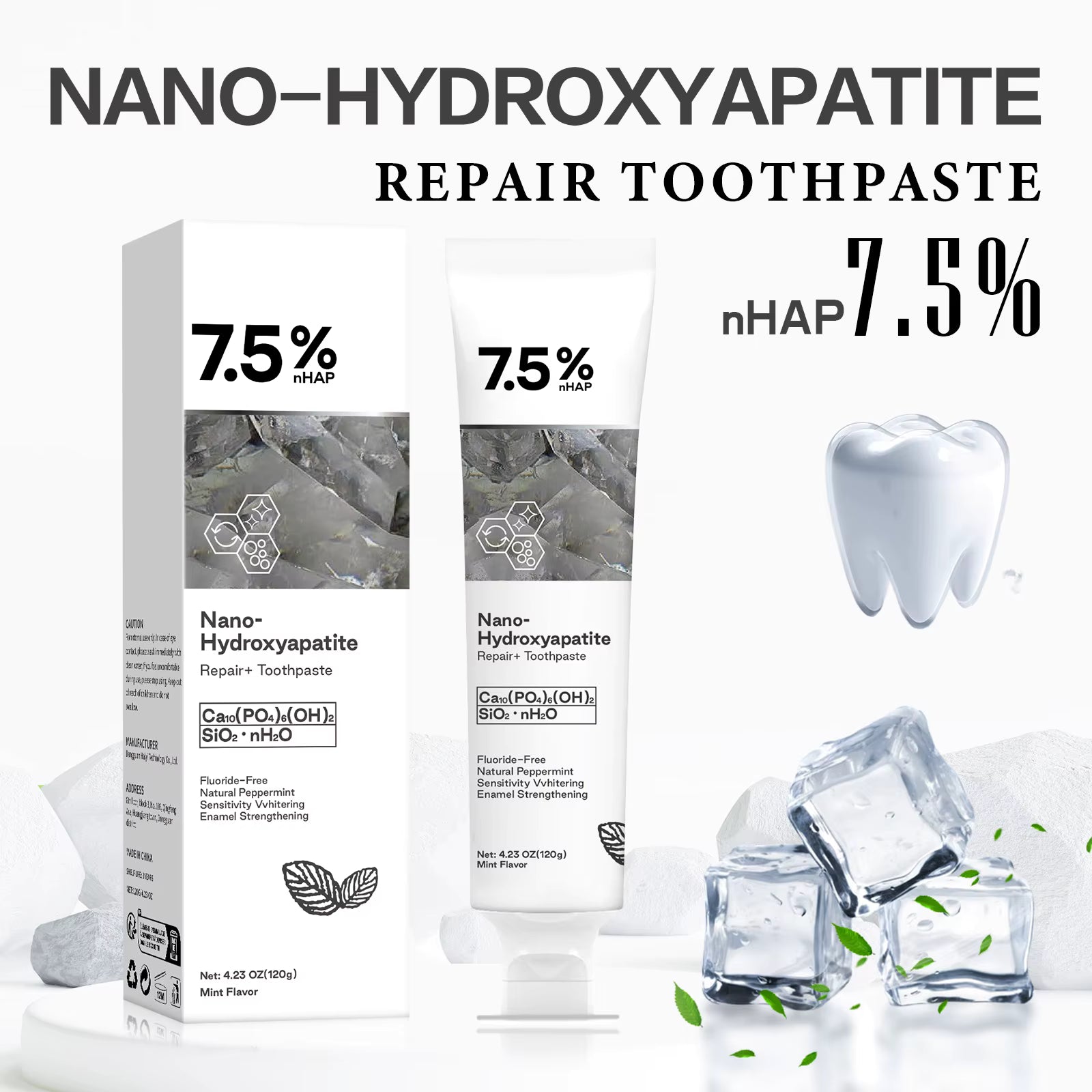 Nano Hydroxyapatite Toothpaste Remover