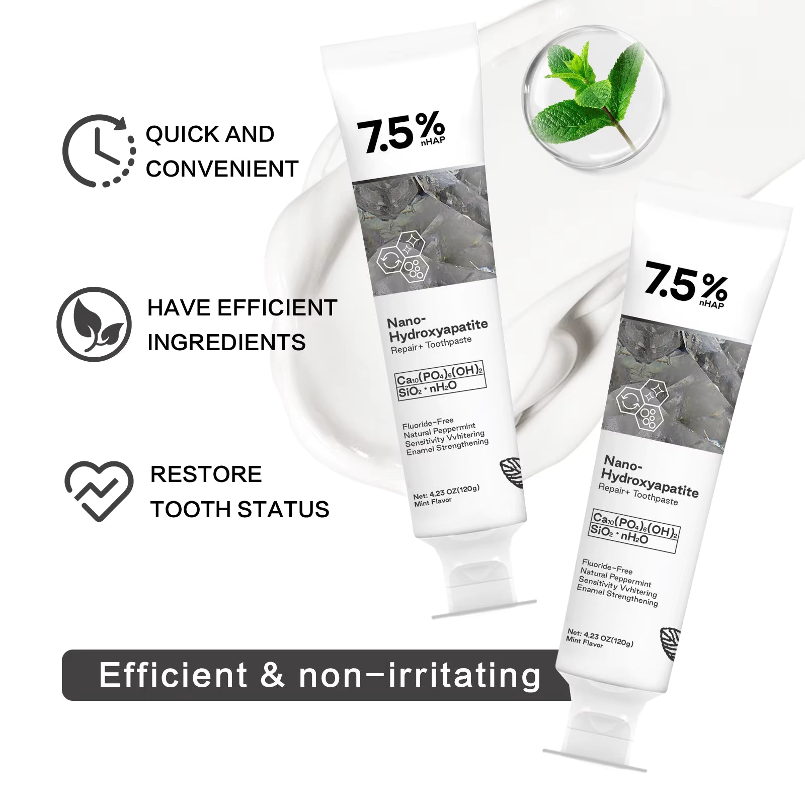 Nano Hydroxyapatite Toothpaste Remover