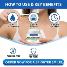 Hydroxyapatite10% Infused Winter Whitening Tooth Powder